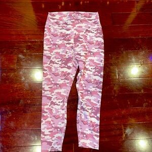Fabletics power hold pink camo